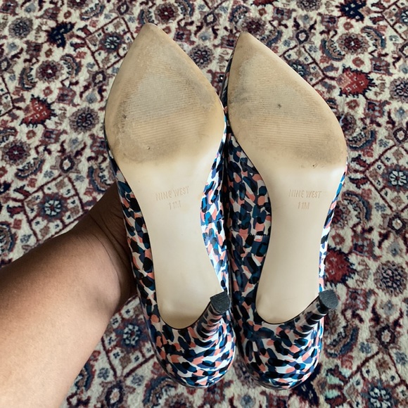 Nine West Multi Color Heels-Size 11 - Picture 5 of 7